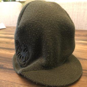 Spyder Ski/Snowboard Visor Beanie Military Green